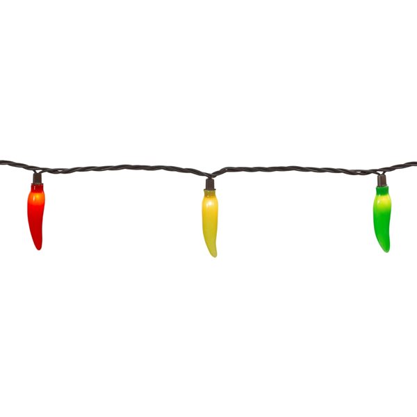 NorthLight 22.5-ft 35-Light Plug-in Chili Pepper Incandescent String Lights