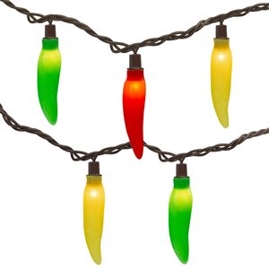 NorthLight 22.5-ft 35-Light Plug-in Chili Pepper Incandescent String Lights