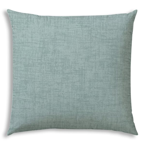 Joita Weave 1-Piece 17-in x 17-in Square Seafoam Indoor/Outdoor Pillow Sewn Closure