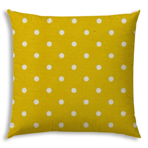 Joita Diner Dot 1-Piece 17-in x 17-in Square Pineapple Indoor/Outdoor Pillow Sewn Closure