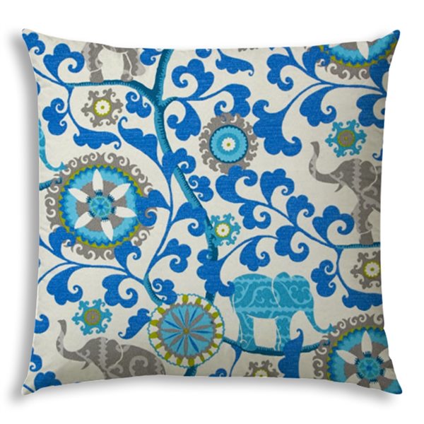 Joita Dubal 1-Piece 19.5-in x 19.5-in Square Indoor/Outdoor Zippered Pillow Cover