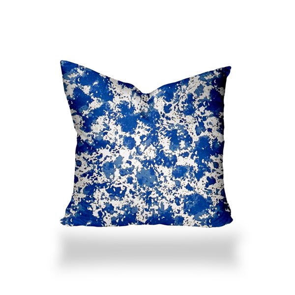 Joita Sandy 1-Piece 17-in x 17-in Square Indoor/Outdoor Soft Royal Zipper Pillow Cover