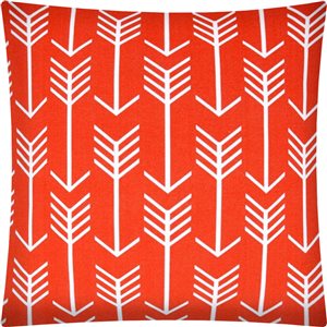 Joita Swift 1-Piece 17-in x 17-in Square Coral Indoor/Outdoor Pillow Sewn Closure