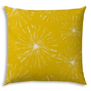 Joita Fireworks 1-Piece 17-in x 17-in Square Pineapple Indoor/Outdoor Pillow Sewn Closure