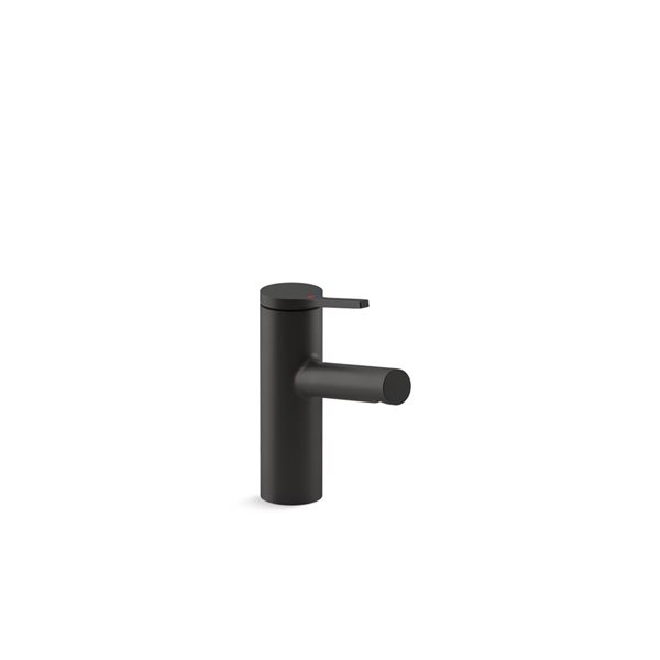 KOHLER Elate Matte Black 1-Handle Single Hole WaterSense Labelled Bathroom Sink Faucet with Drain