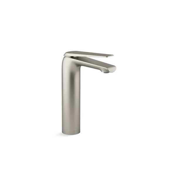 KOHLER Avid Brushed Nickel 1-Handle Single Hole Bathroom Sink Faucet - Drain Included