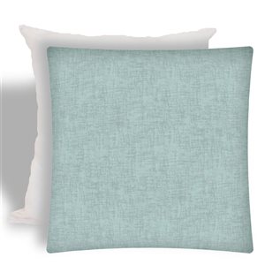 Joita Home Weave 17-in x 17-in Seafoam Indoor/Outdoor Zippered Pillow Cover with Insert - Set of 2