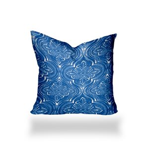 Joita Home Atlas 14-in x 14-in Indoor/Outdoor Soft Royal Pillow, Zipper Cover