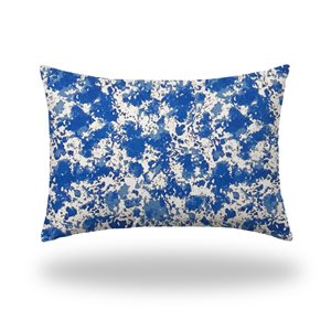 Joita Home Sandy 36-in x 24-in Indoor/Outdoor Soft Royal Pillow, Zipper Cover