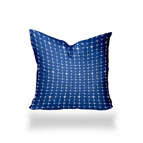 Joita Home Flashitte 24-in x 24-in Indoor/Outdoor Soft Royal Pillow, Envelope Cover