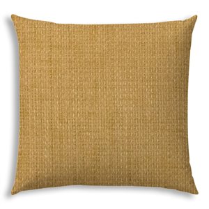 Joita Home Remi 20-in x 20-in Golden Straw Golden Straw Indoor/Outdoor Pillow with Sewn Closure