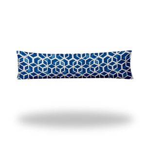 Joita Home Cube 48-in x 12-in Indoor/Outdoor Soft Royal Pillow, Zipper Cover