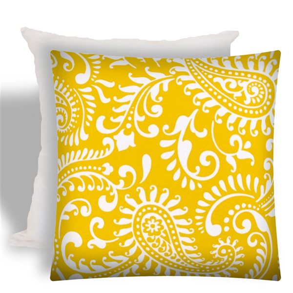 Joita Home Dreamy 17-in x 17-in Pineapple Indoor/Outdoor Zippered Pillow Cover with Insert - Set of 2
