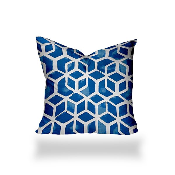 Joita Home Cube 14-in x 14-in Soft Royal Pillow, Zipper Cover with Insert - Set of 2