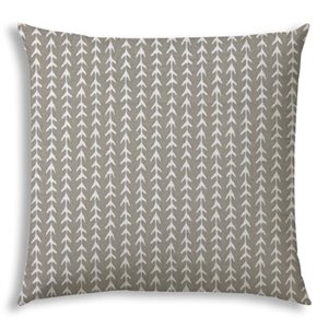 Joita Home Trek 20-in x 20-in Taupe Indoor/Outdoor Pillow with Sewn Closure