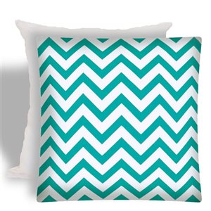 Joita Home Buzz 17-in x 17-in Turquoise Zippered Pillow Cover with Insert - Set of 2