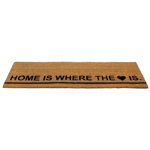 Northlight 16-in x 48-in Brown Rectangular Outdoor Door Mat