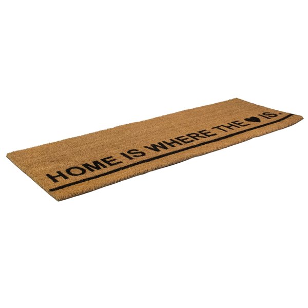 Northlight 16-in x 48-in Brown Rectangular Outdoor Door Mat