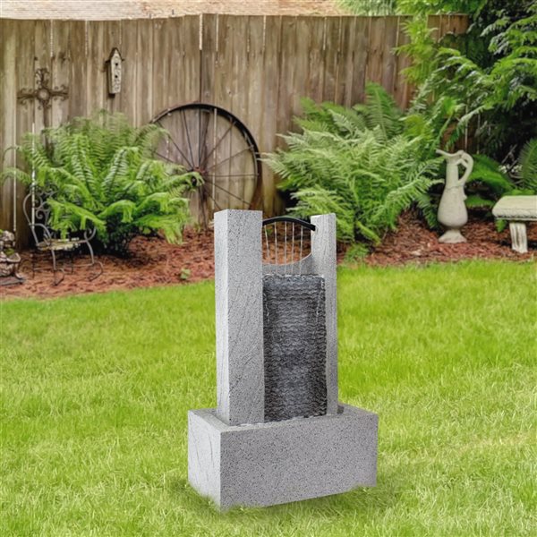 Northlight 23-in H Resin Rainfall Statue Outdoor Fountain