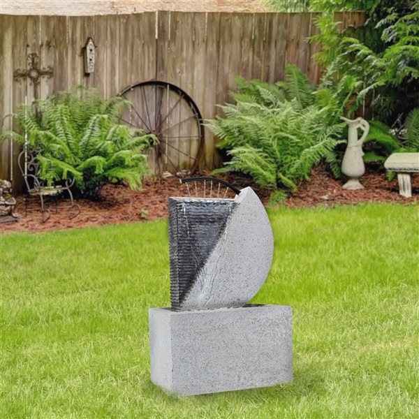 Northlight 20-in H Resin Rainfall Statue Outdoor Fountain