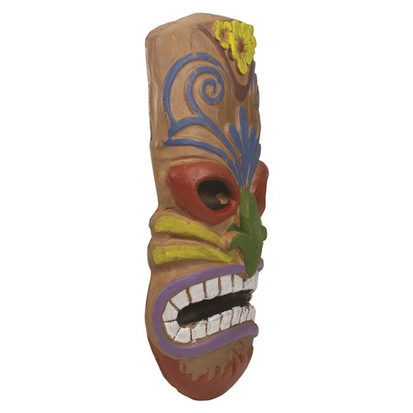 Northlight 13.5-in H x 7-in W Tiki Mask Resin Wall Accent