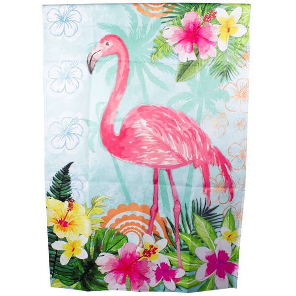 Northlight 28-ft W x 40-ft H Flamingo House Flag 34219484 | RONA