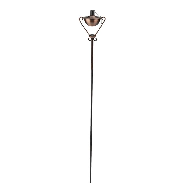 DAK 61-in Brushed Copper Garden Patio Torch