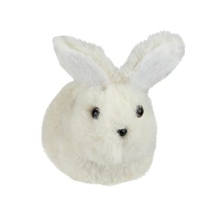 Northlight 4.75-in White Polyester Plush Bunny Figurine