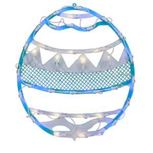 Northlight 17-in Blue Plastic LED Lighted Easter Egg Window Silhouette