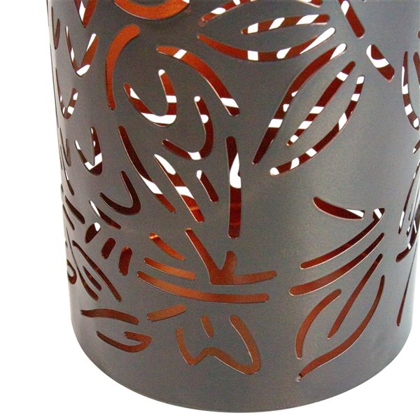 Northlight 5-in x 8-in Black Metal Solar Outdoor Decorative Lantern