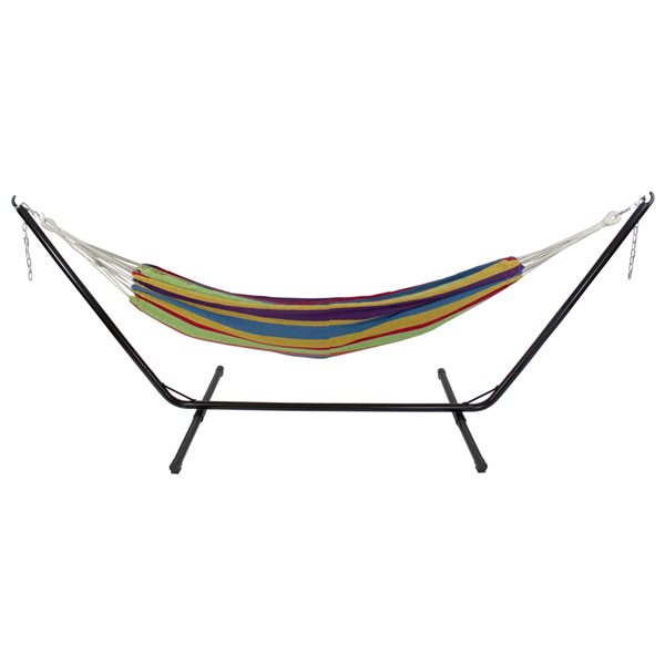 Northlight 72-in Yellow and Blue Woven Hammock