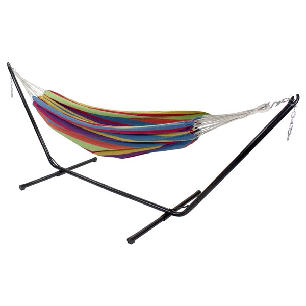 Northlight 72-in Yellow and Blue Woven Hammock
