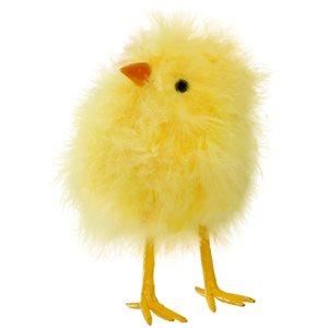 Northlight 5-in Yellow Faux Fur Easter Furry Chick Figurine