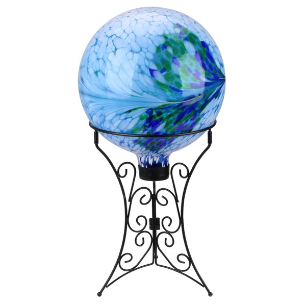 Northlight Black 11.25-in Gazing Ball Stand (Ball Not Included)