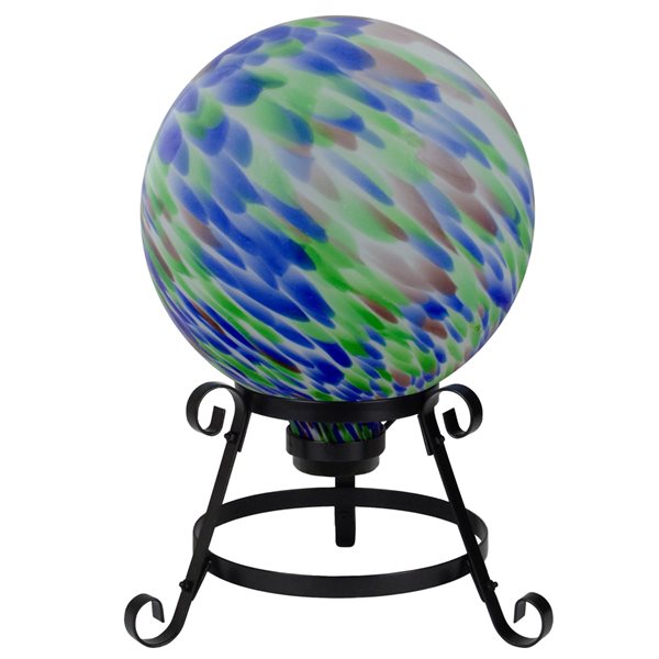 Northlight 10-in Blue Blown Glass Gazing Ball