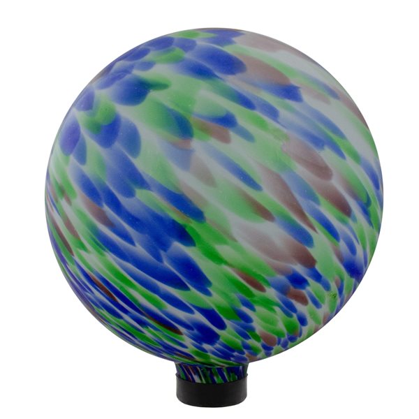 Northlight 10-in Blue Blown Glass Gazing Ball