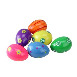 Northlight 3.25-in Multicolour Plastic Easter Eggs - Set of 6