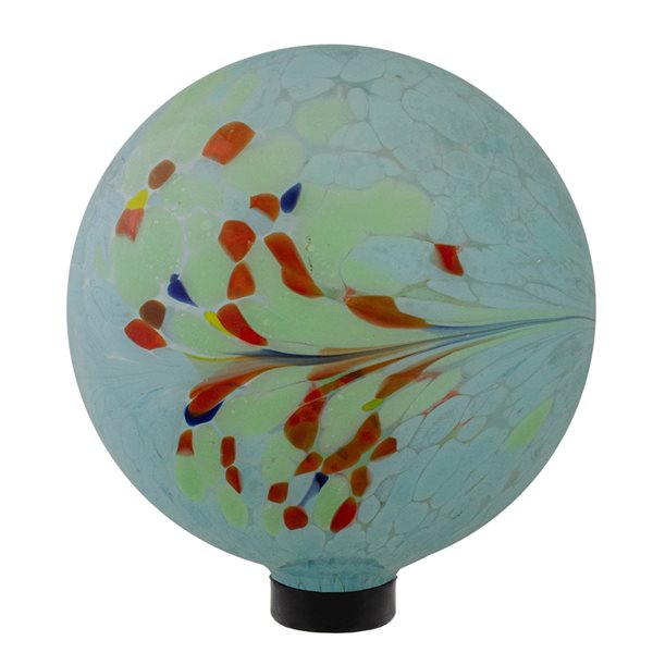 Northlight 10in Blown Glass Blue Gazing Ball 33377051 RONA