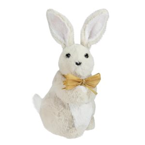 Northlight 11.5-in Beige Polyester Plush Easter Bunny