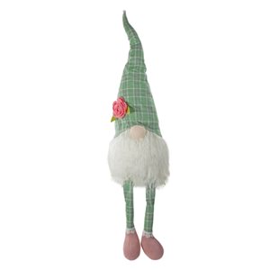 Northlight 28-in Green and White Polyester Gnome Figurine