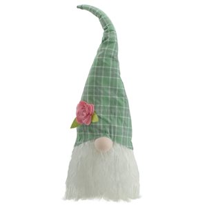 Northlight 20-in Green and White Polyester Gnome Figurine