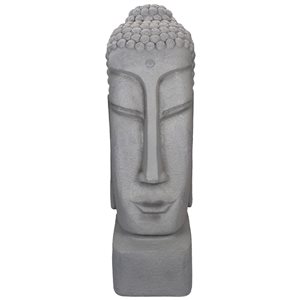 Northlight 23.25-in Large Buddha Head Outdoor Garden Statue