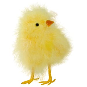 Northlight 5.25-in Yellow Faux Fur Furry Chick Figurine