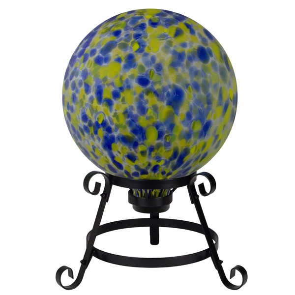 Northlight 10-in Yellow Blown Glass Gazing Ball