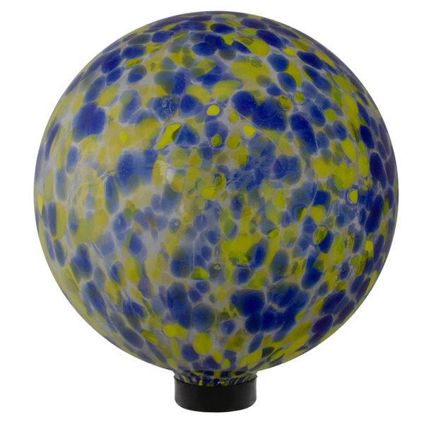 Northlight 10-in Yellow Blown Glass Gazing Ball