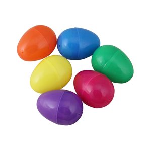 Northlight 2.5-in Assorted Colours Platic Easter Eggs - Set of 60