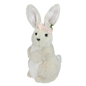 Northlight Beige 11.5-in Polyester Plush Easter Bunny