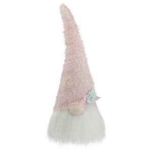 Northlight 16-in Pink and White Polyester Gnome Figurine