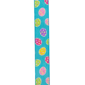Northlight 2.5-in x 10-yd Blue Polyester Wired Easter Craft Ribbon