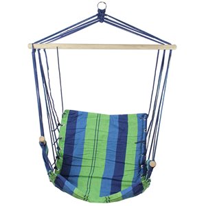 Northlight 37-in Green and Royal Blue Fabric Hammock Chair